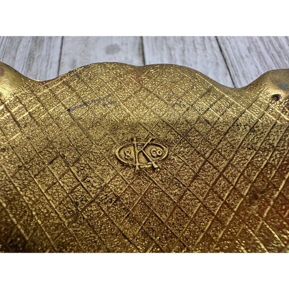 Vtg K & Co Jewelry Trinket Box Bronze WaterTown Wisconsin High School 3" Long - Picture 9 of 15